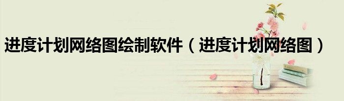 进度计划网络图绘制软件（进度计划网络图）