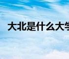 大北是什么大学的简称（大北是什么大学）