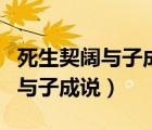 死生契阔与子成说表达的什么感情（死生契阔与子成说）