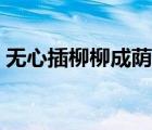 无心插柳柳成荫的近义词（无心插柳柳成荫）