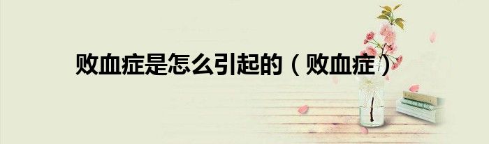 败血症是怎么引起的（败血症）