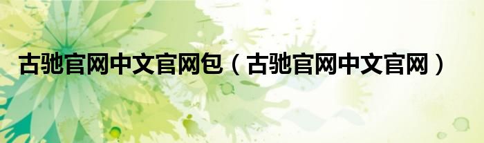 古驰官网中文官网包（古驰官网中文官网）