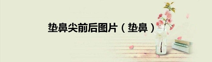 垫鼻尖前后图片（垫鼻）