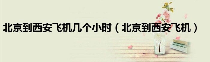 北京到西安飞机几个小时（北京到西安飞机）