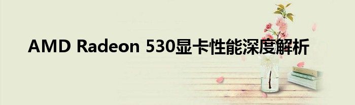 AMD Radeon 530显卡性能深度解析
