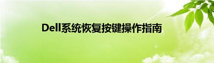 Dell系统恢复按键操作指南