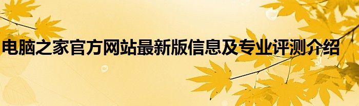 电脑之家官方网站最新版信息及专业评测介绍