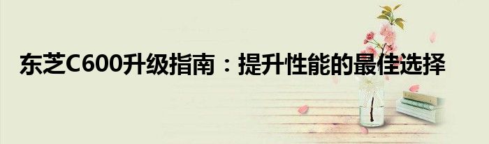 东芝C600升级指南：提升性能的最佳选择