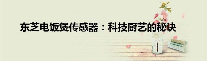 东芝电饭煲传感器：科技厨艺的秘诀