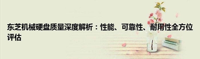 东芝机械硬盘质量深度解析：性能、可靠性、耐用性全方位评估