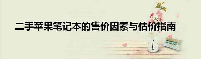 二手苹果笔记本的售价因素与估价指南