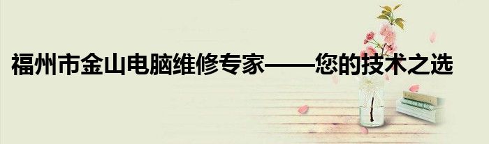 福州市金山电脑维修专家——您的技术之选