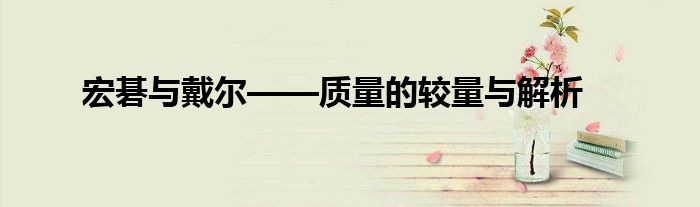 宏碁与戴尔——质量的较量与解析