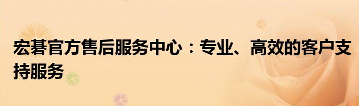 宏碁官方售后服务中心：专业、高效的客户支持服务