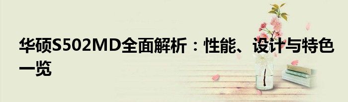 华硕S502MD全面解析：性能、设计与特色一览